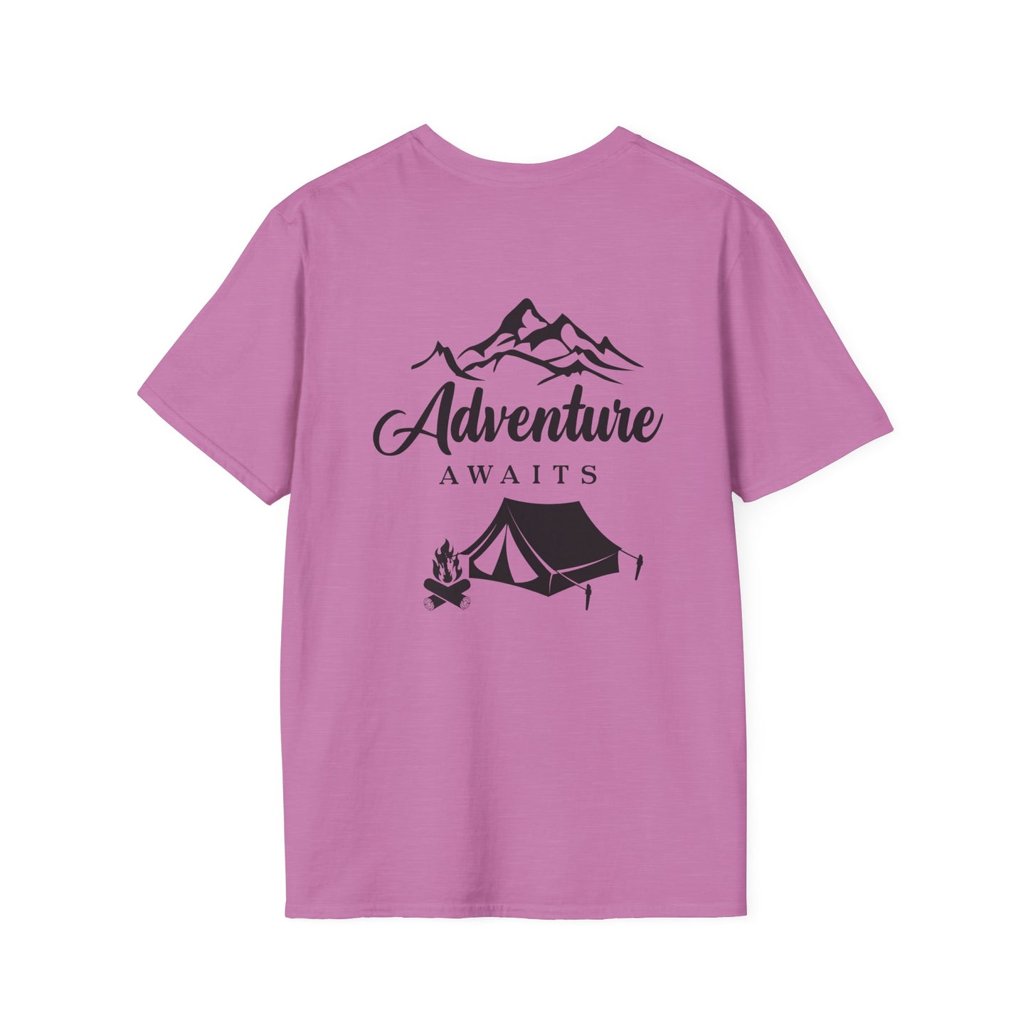 Adventure awaits Unisex Softstyle T-Shirt Free Shipping to USA, AU and NZ